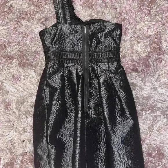 BCBGMAXAZRIA One Shoulder Floral Dress - Picture 5 of 6